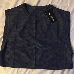 Peloton Women's Dark Blue Mesh Crop Top